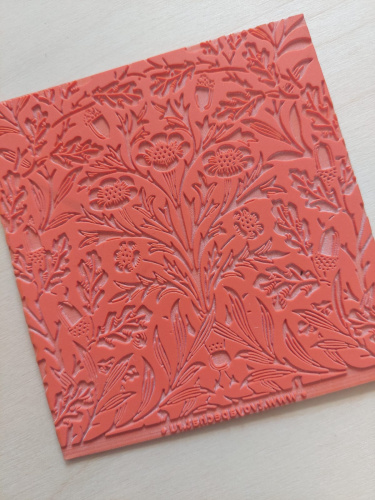 Текстурный лист "Моррис 4" / Rubber texture sheet "Morris 4" фото 2